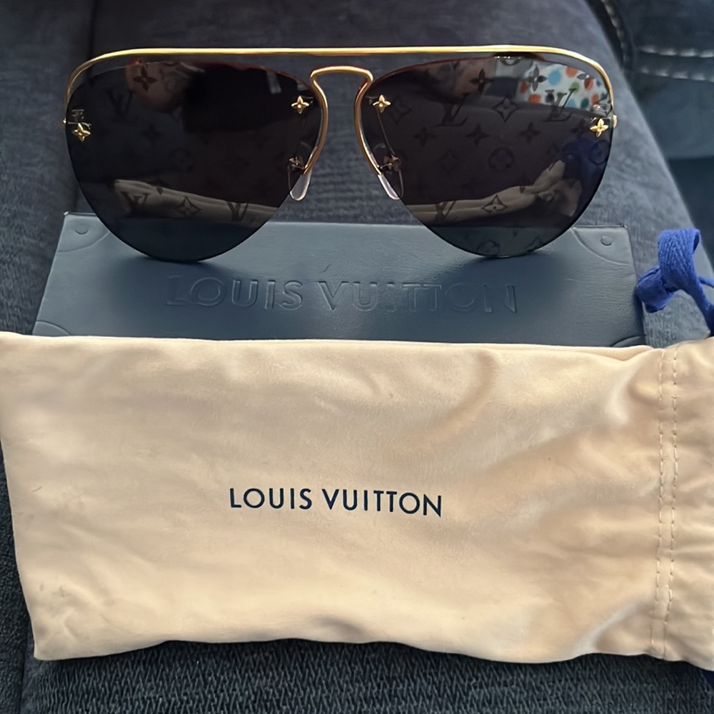 LV glasses worn on once